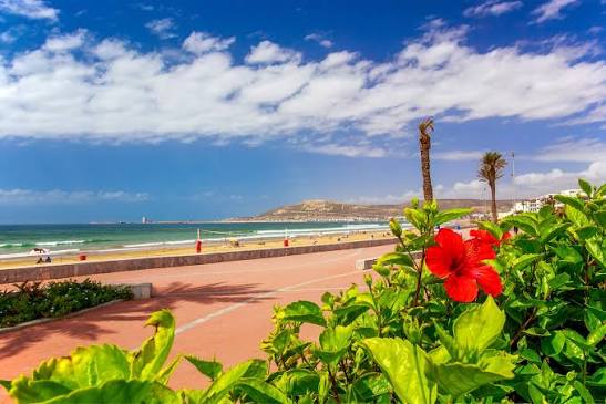 Agadir beach promenade — Morocco's most accessible Atlantic resort