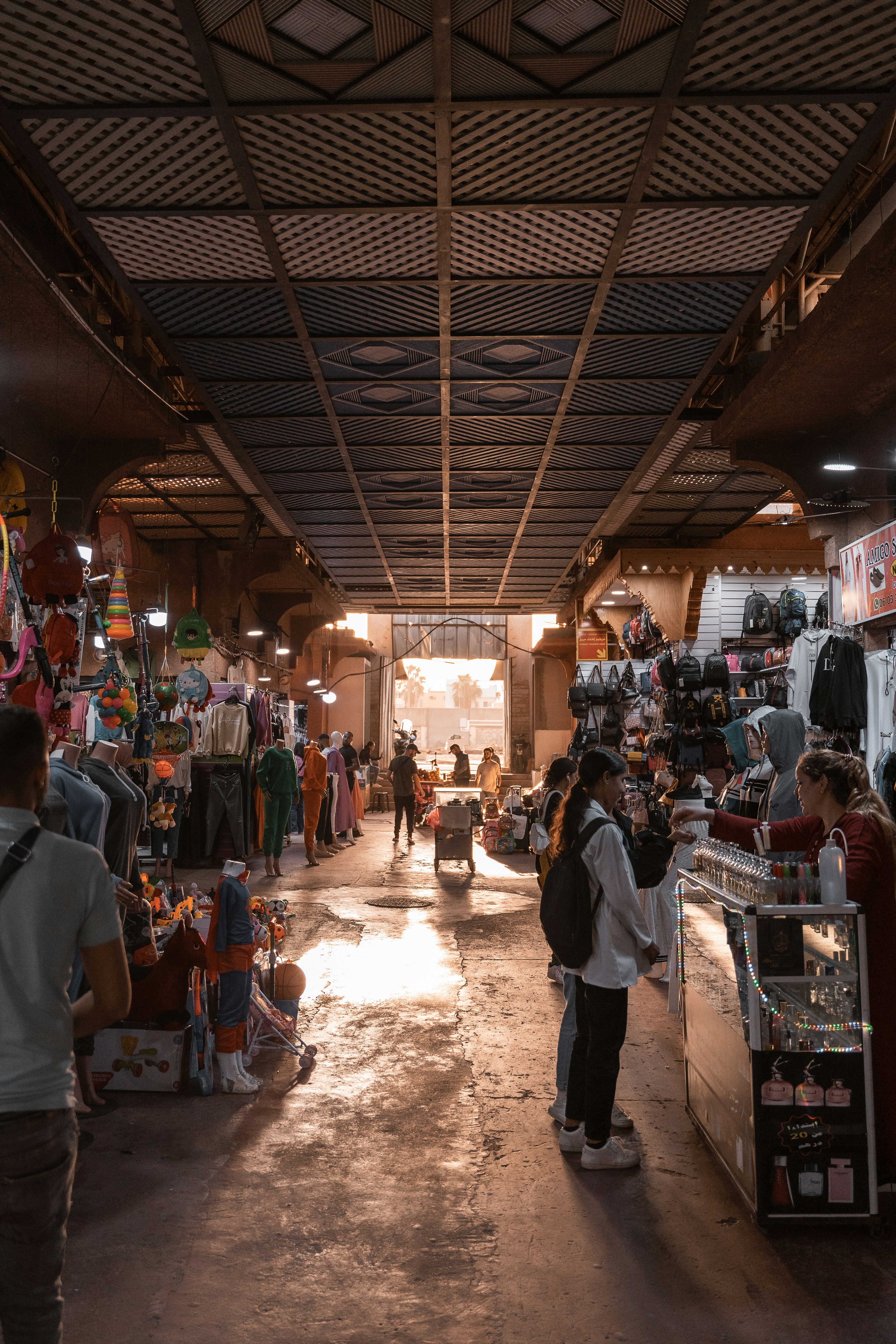 Souk El Had market in Agadir — one of the largest markets in Morocco