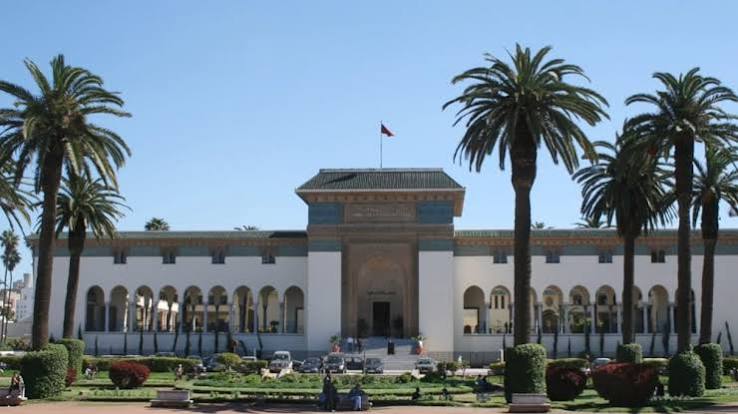 Exterior of the Palais de Justice on Place Mohammed V, Casablanca