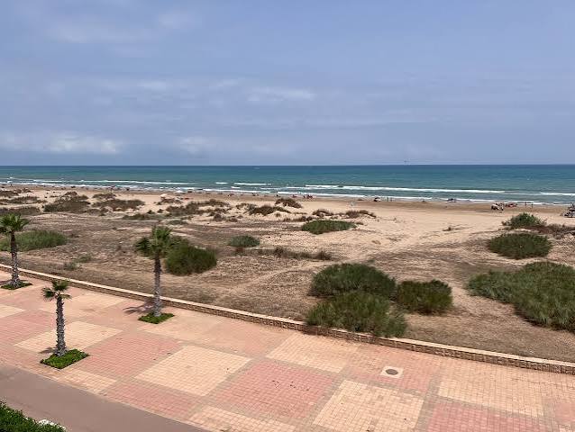 Long sandy beach at Saïdia on Morocco's Mediterranean coast in the northeast