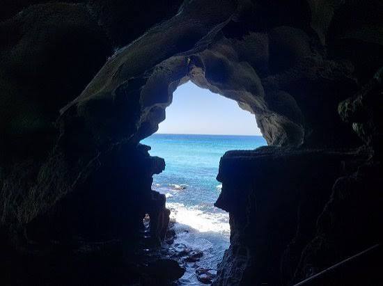 Caves of Hercules near Tangier — the sea cave with its Africa-shaped opening onto the Atlantic