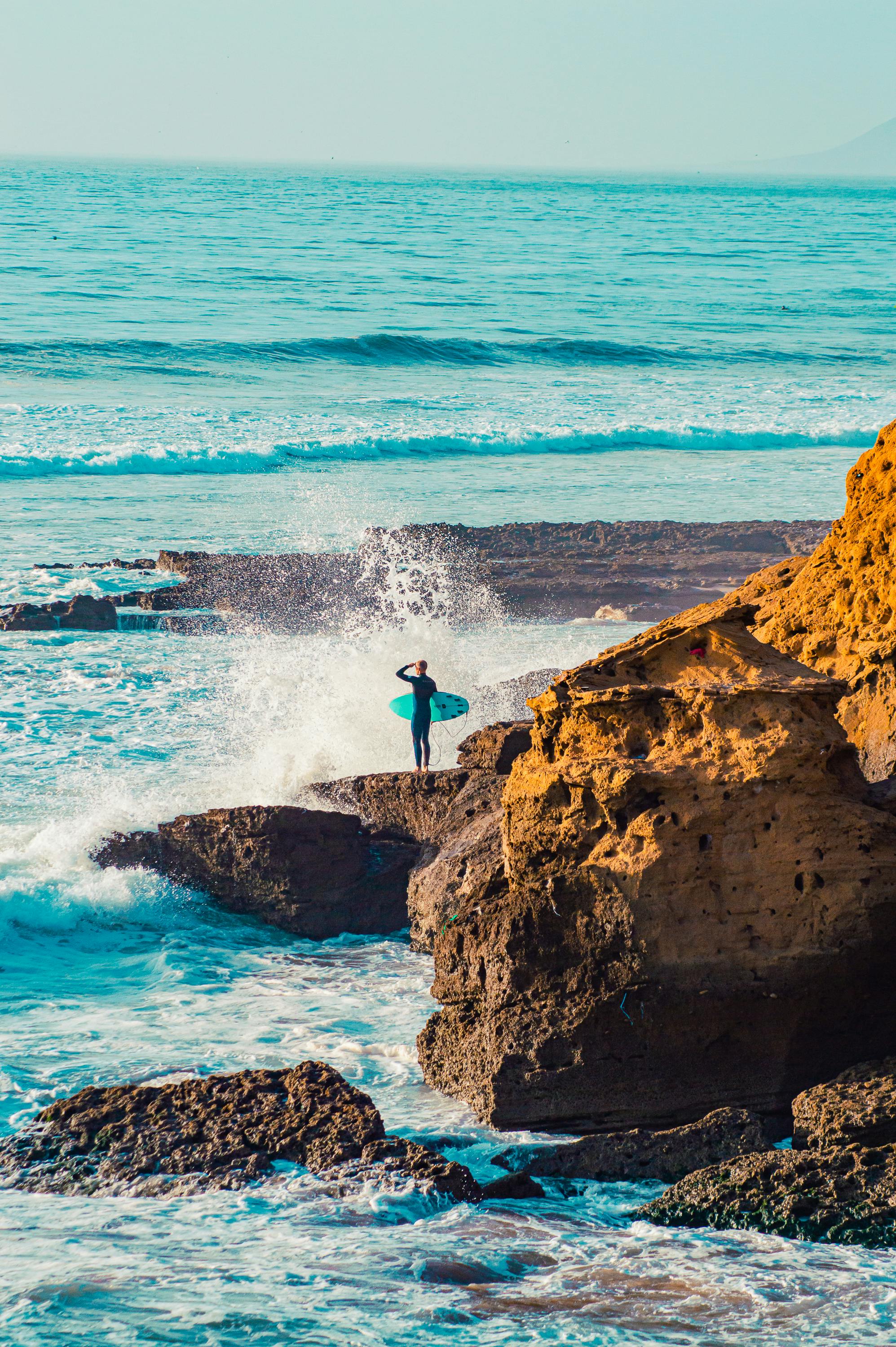 Agadir beach and Atlantic coastline